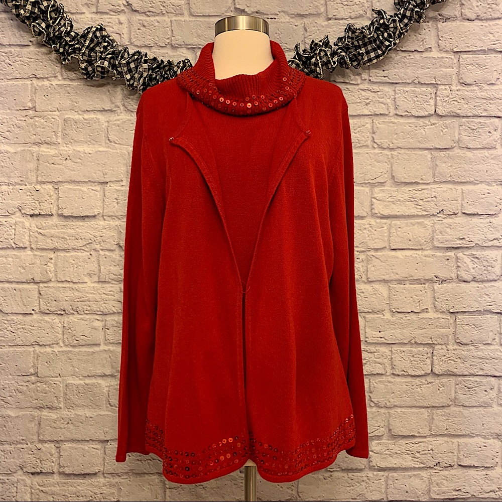 NWOT Maggie McNaughton Sweater Cardigan Duet